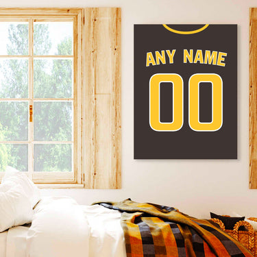 San Diego Jersey Custom Canvas Print Wall Art for Boy Girl Men Women Baseball Personalized Canvas Art